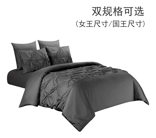 Juego De Ropa De Cama Con Bordado Elástico De 3 Piezas (1 F