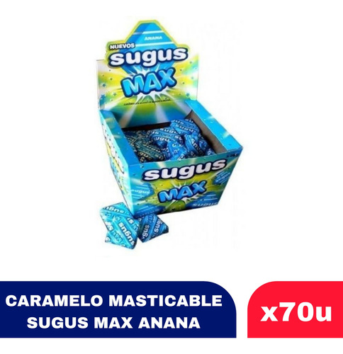Caramelos Masticables Sugus Max Anana X70u