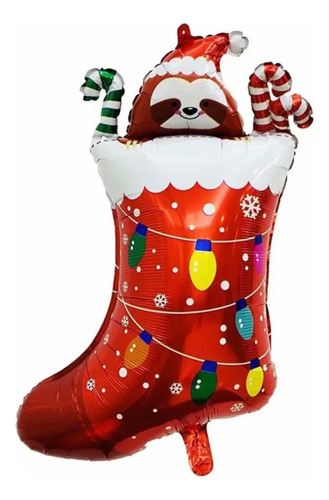 10 Globos Personajes Navideños Siluetas Navidad 24 Pulgadas 