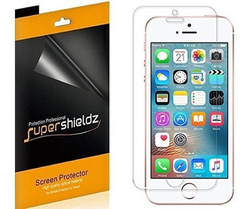 6pack iPhone SE Protector De Visualizacion Supershieldz Anti