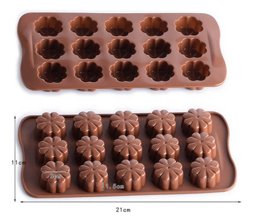 Qe1 7 Moldes Silicon Hornear Reposteria Pastel Chocolate