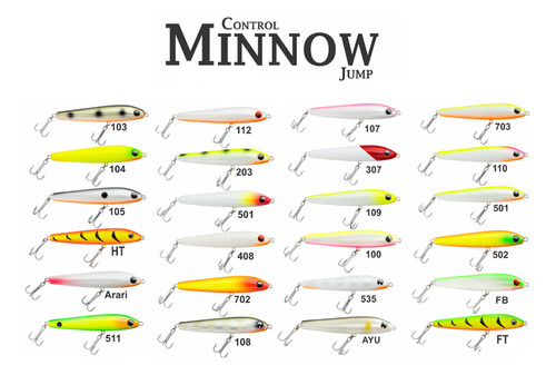 Isca De Superfície Em Madeira Ocl Control Minnow 120 - Cores Cor Cor - 502