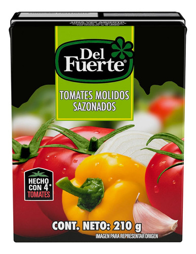 Tomates Molidos Del Fuerte Sazonados 210g