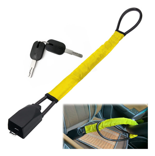 Cerradura Universal Para Volante Automovil 2 Llave Antirrobo