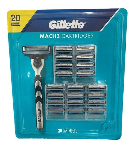 Gillette Mach3 Recargas Lâminas