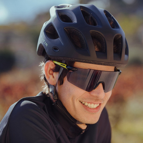 Imagen 2 de 2 de Lente De Sol Deportivos Eltin Speed Snake, Negro Y Amarillo