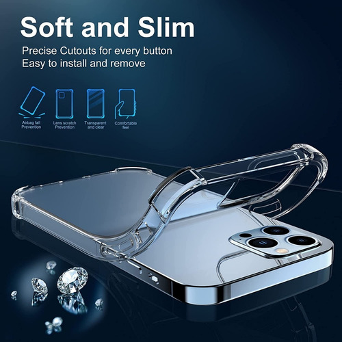 Estuche Protector Antichoque Para Alpha iPhone 13 Pro Max
