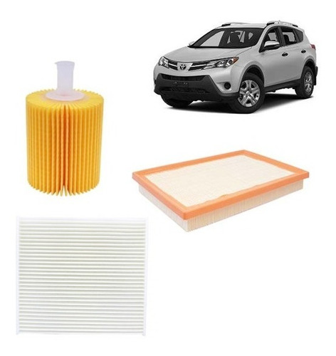 Kit Filtros Aceite/aire/polen Para Toyota Rav4 2.5 2013/2018