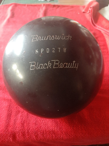 Bola De Boliche Vintage Año 1983 Brunswick Black Beuty