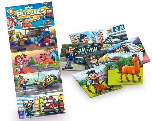 Rompecabezas Infantil Duravit Puzzle 8 En 1 Oficios 