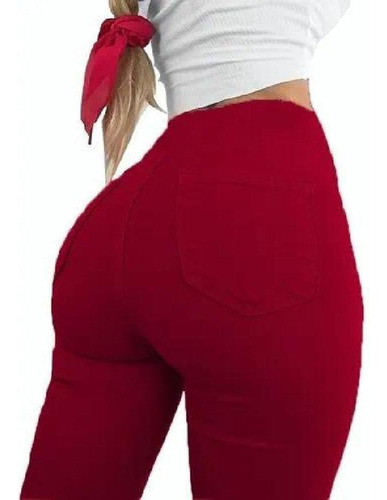 Super Skinny Pants Levanta Pompa Mujer Leggins Comodos