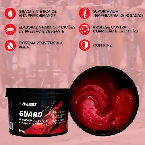 Graxa Sintética Alta Performance Bike 2Wheels Guard 500g