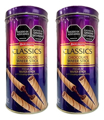 Barquillos Navideños De Chocolate En Lata Classics 114g X 2u