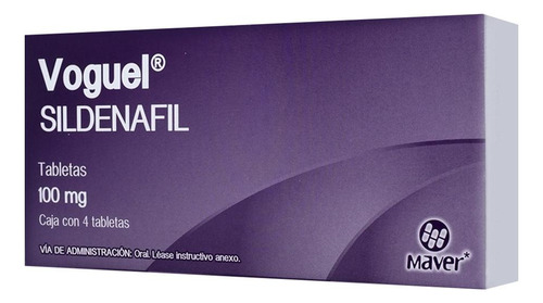 Voguel Tabletas 100 Mg, 4 Tabletas