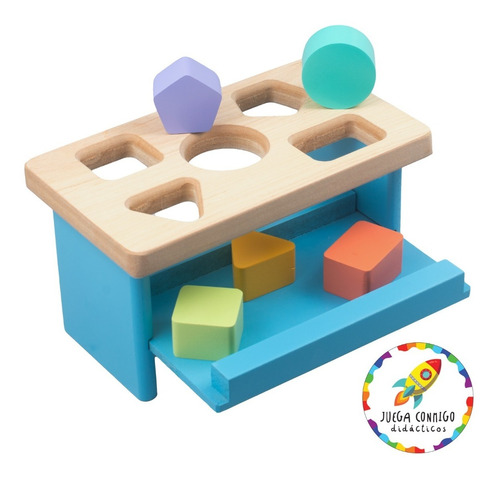 Banco Formitas De Encastre - Juego Didáctico Infantil Madera