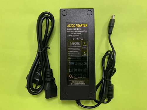 Ac Adapter Fonte 12v 10a 120w Itx / Atx Cor Preta 110v/220v