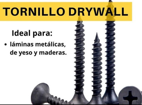 Tornillo Drywall 8 X 1 (caja De 500und)