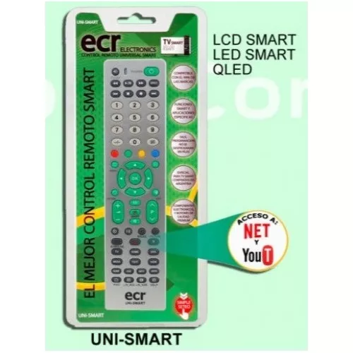 Control Remoto Universal Ecr Uni-smart - Led-lcd-plasma Tv
