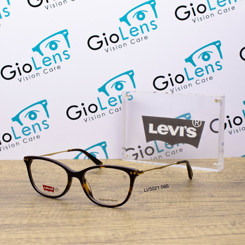 Lentes Levis Lv5021 086 Marrón Oftalmico Color Havana 086