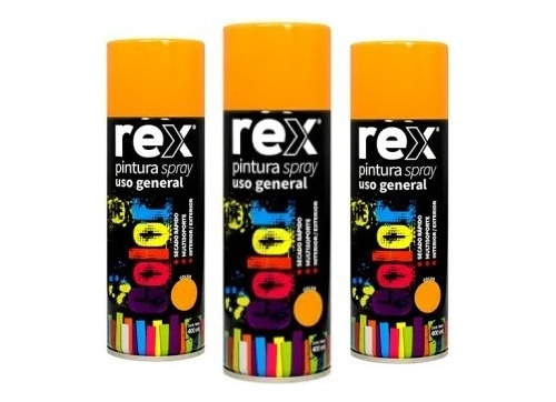 Facil Aplicación Aerosol 400ml Rex Amarillo Combo X3 Unidads