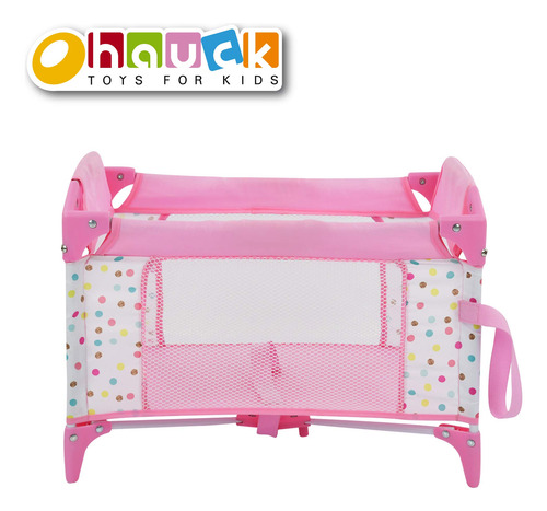 Cuna Plegable Para Muñecas Hasta 40 Cm Para Juegos De Rol