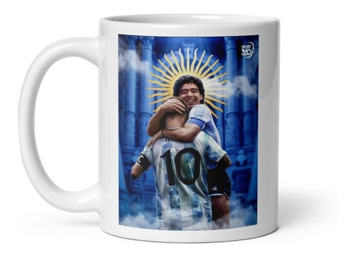 Taza Lionel Messi & Diego Maradona Qatar 2022 Argentina #05