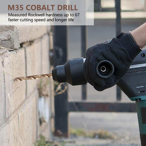 . Juego De Brocas De Cobalto Drillforce Tools M35 (50
