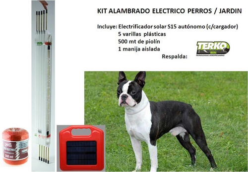 Kit Alambrado Eléctrico Perros Y Jardin