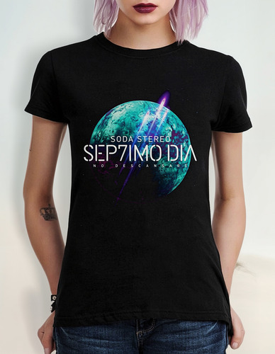 Polera Mujer Soda Stereo Septimo Dia No De N Pop Abominatron