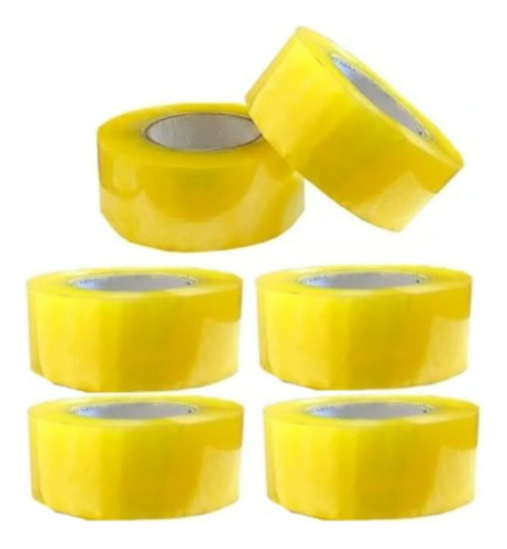 Pack 6 Cintas Embalaje 200mts Transparente