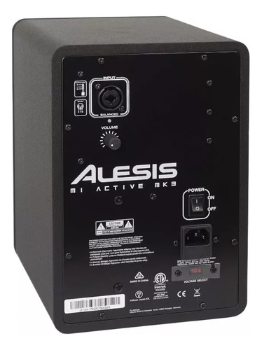 Monitor Referência Para Estúdio Alesis M1 Active Mk3 Preto