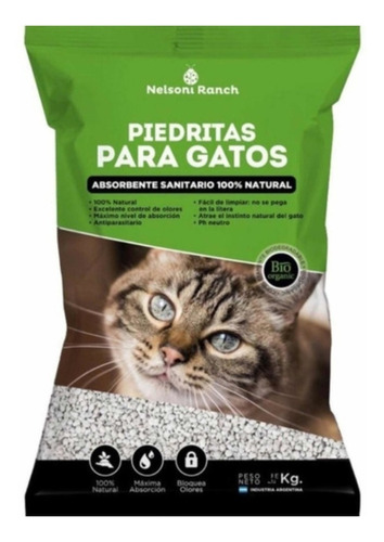 Nelsoni Ranch Piedras Sanitarias Absorbentes Para Gatos 4kg