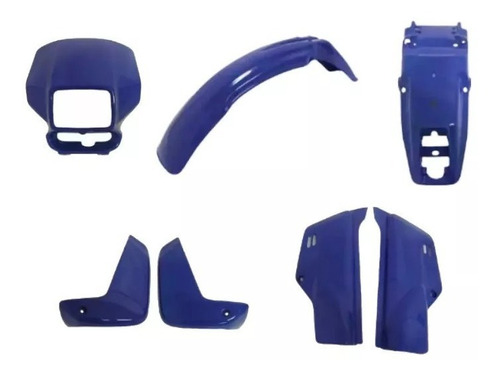 Kit De Carenagem Xlr 125 Azul 97/98 Sem Adesivo - 7 Peças