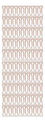 Clips De Oficina, 100 Unidades, Con Forma De Papel Galvaniza