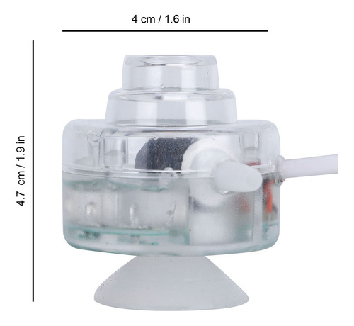Pecera Sumergible Led Con Burbujas Coloridas Para Acuarios