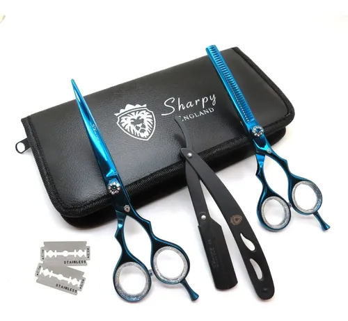 comprar Kit Tijera Corte Pulir 6 + Navaja + Estuche #1700 - Sharpy
