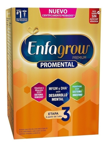 Imagen 1 de 1 de Leche de fórmula  en polvo Mead Johnson Enfagrow Premium 3 sabor natural  en caja de 2.2kg - 12 meses 3 años
