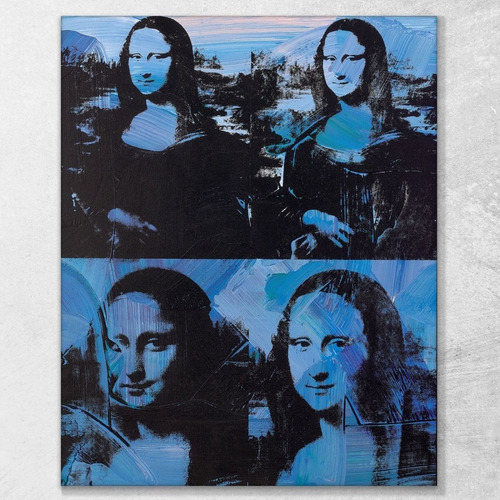 Imagen 3 de 8 de Cuadros- Mona Lisas- Andy Warhol Tela-canvas 70x100 Cm.