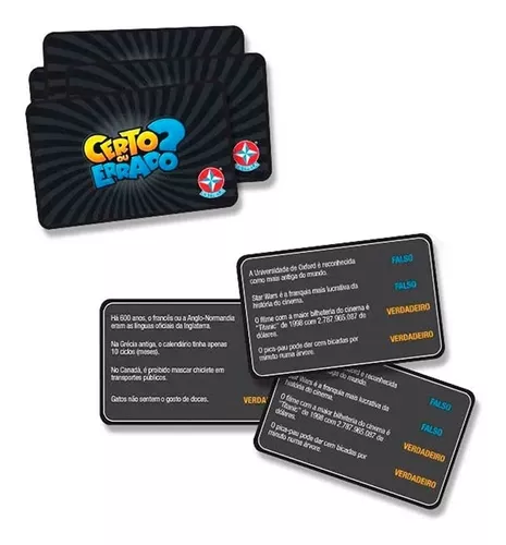 Jogo Tabuleiro Estrela: Desafie-se Com Certo Ou Errado - R$ 118,9