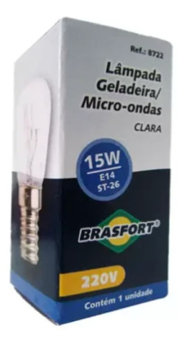 Lampada Para Geladeira/fogão/microondas E14 15w 127v