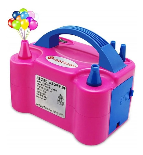 Inflador Globos Electrico Doble Boquilla 600watts Bombas