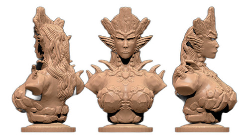 Impactante Busto De Mephala - Elder Scrolls Online