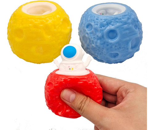 Juego De 3 Piezas Squeeze Toys Squeshes Toy Astronaut Squeez