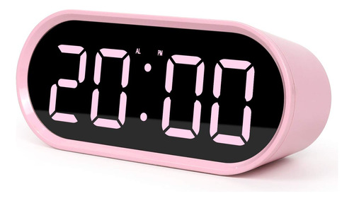 Mooas Reloj Despertador Led Con Espejo Pop, Reloj Led, Alarm