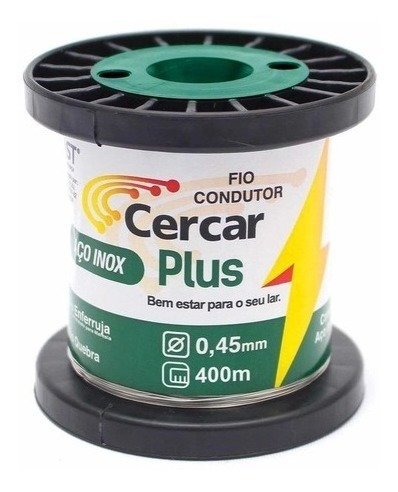Fio Condutor Para Cerca Elétrica 0,45mm Aço Inox