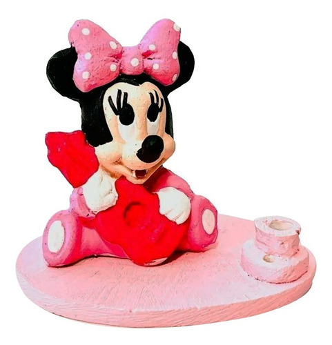 Minnie Bebé Figura Para Pastel Vela Minnie Baby Fiesta 