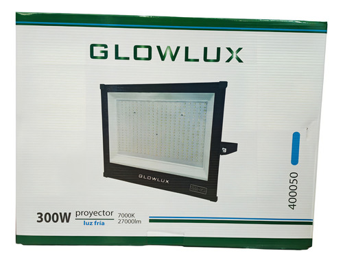 Proyector Reflector Led 300w Luz Fría Glowlux - E. A. - Color de la carcasa Negro Color de la luz Blanco frío