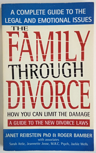 Family Through Divorce Reibstein Bamber Ed Thorsons Libro