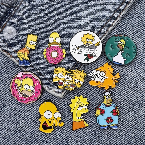 Pin Metal Simpson Blinky Pez Mutante Piscodélico Homer Burns