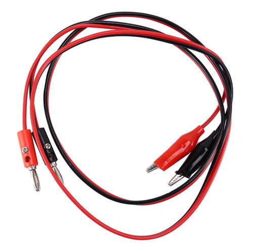 2 Unidades De Conectores Tipo Banana Rojos Y Negros Para Pin